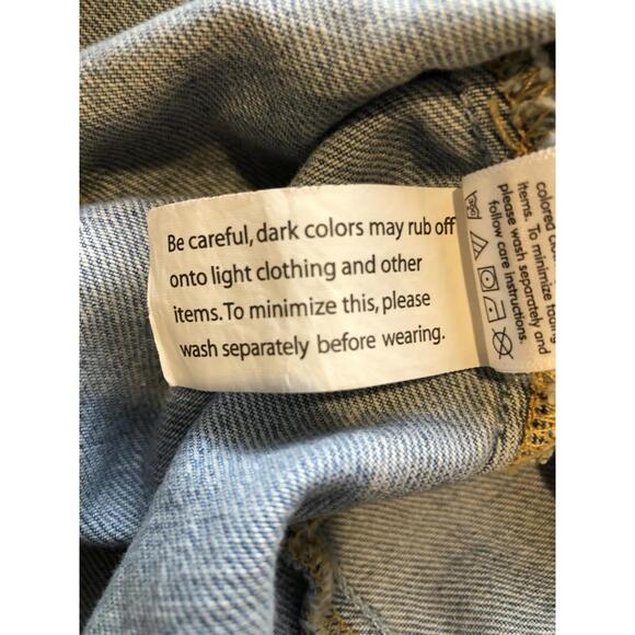 PACSUN Button Up Mini Jean Skirt Womens Size 26 Light Wash Blue Denim - Picture 8 of 9